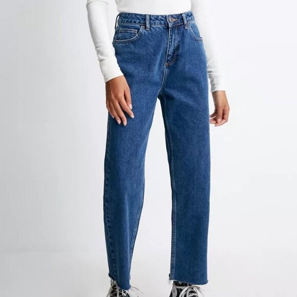 BDG Urban Outfitters Pax Women's Straight Leg Raw Hem Button Jeans Size W28/L30 - Picture 1 of 10